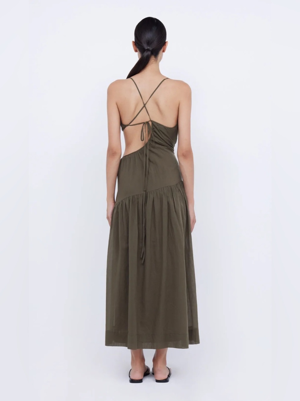 Bec + Bridge CALYPSO ASYM MAXI DRESS - Olive - Picture 2 of 2